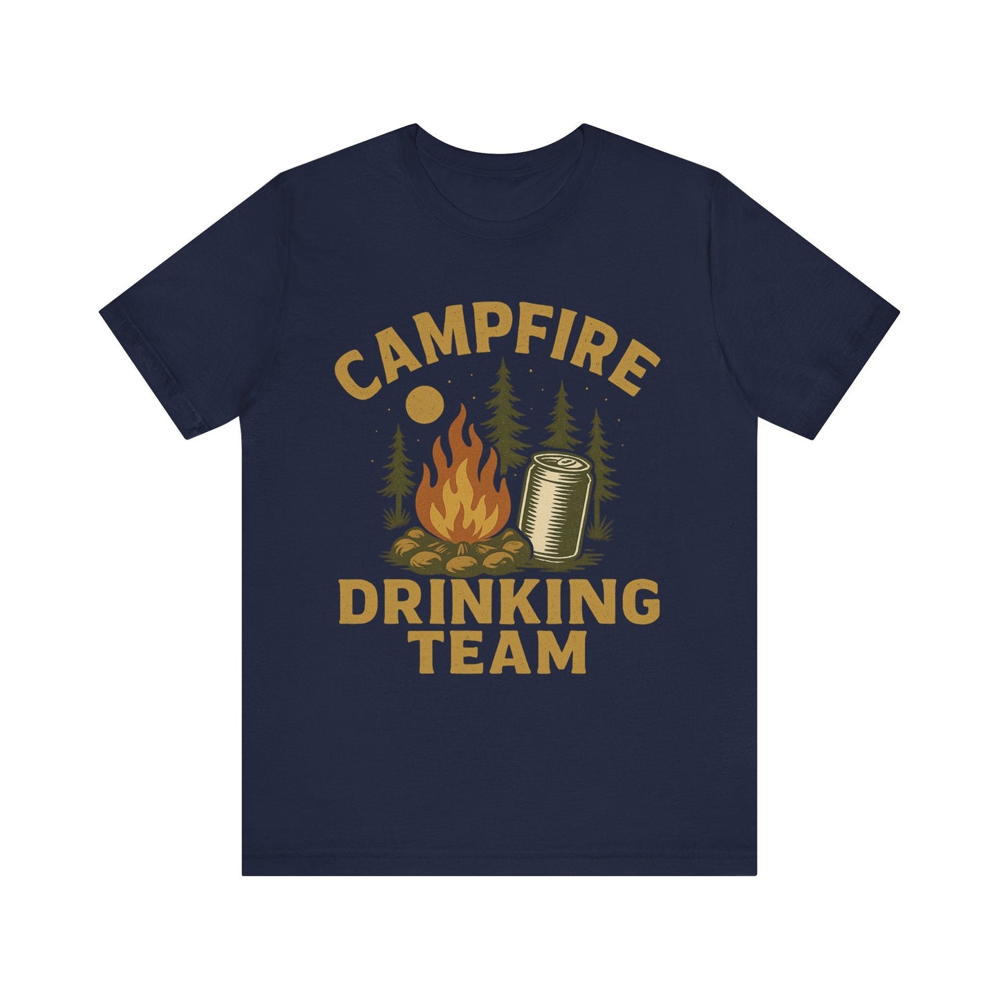 Funny "Campfire Drinking Team" Camping T-Shirt