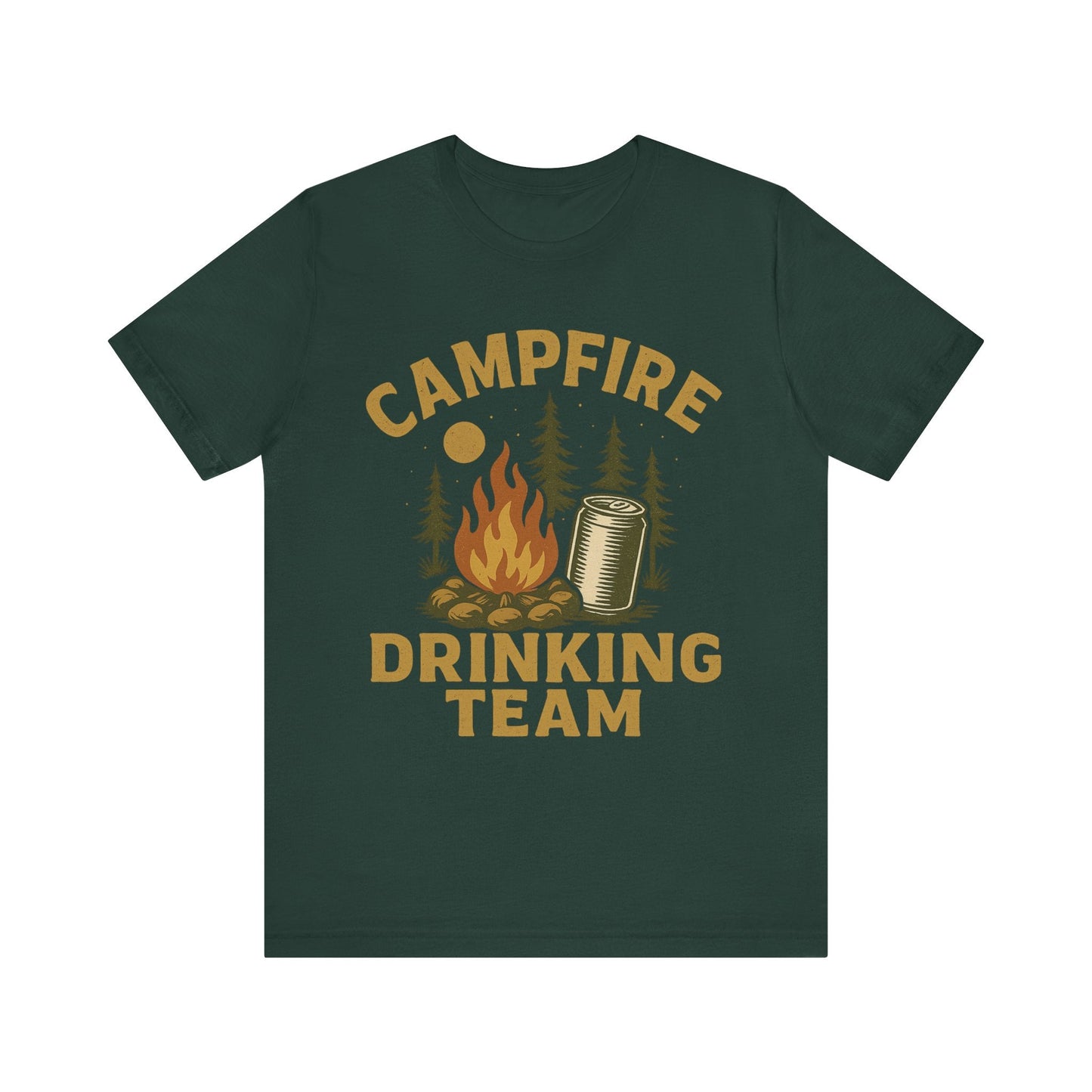 Funny "Campfire Drinking Team" Camping T-Shirt