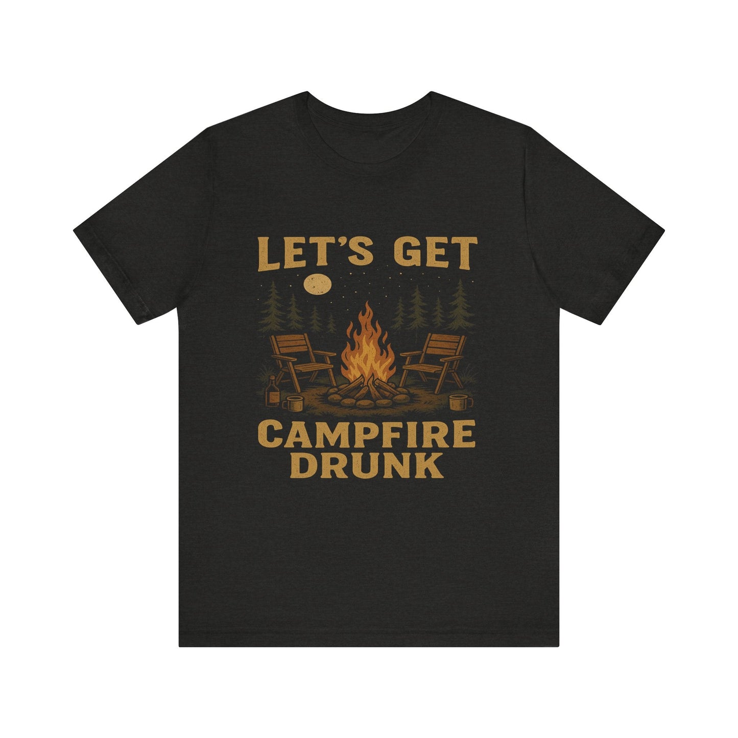Funny "Let's Get Campfire Drunk" Camping T-Shirt