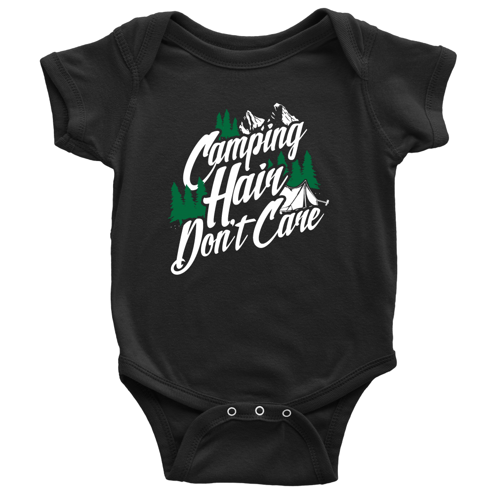 "Camping Hair Don't Care" Onesie