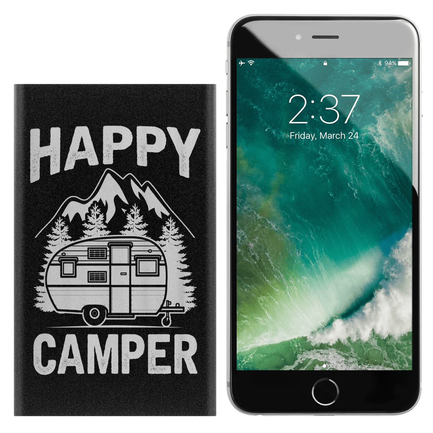 Official "Happy Camper" USB Power Bank Charger