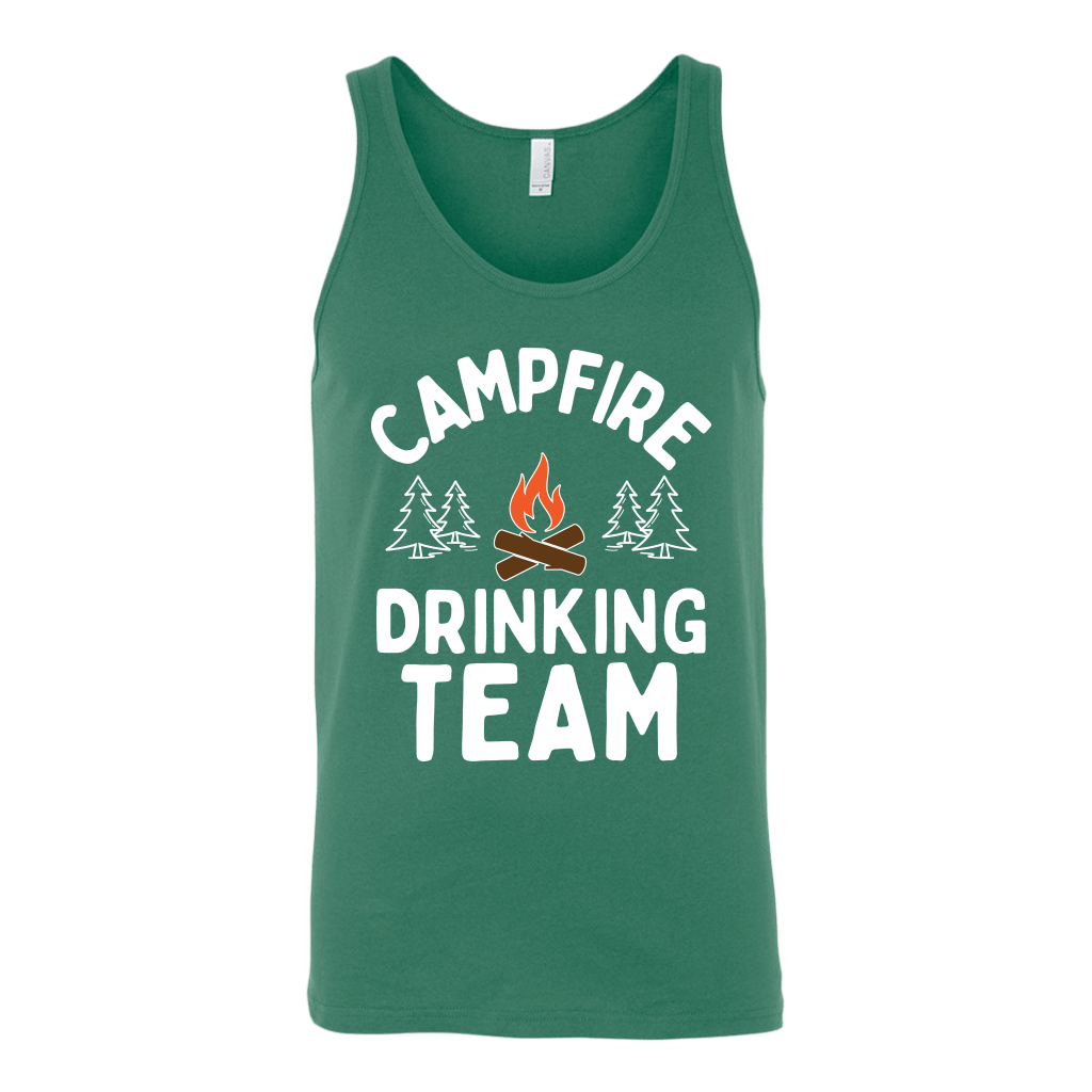 Funny "Campfire Drinking Team" - Tank Tops