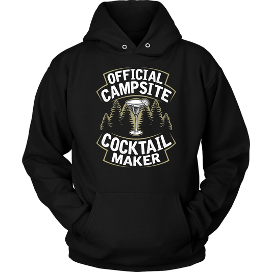 "Official Campsite Cocktail Maker" Shirts and Hoodies