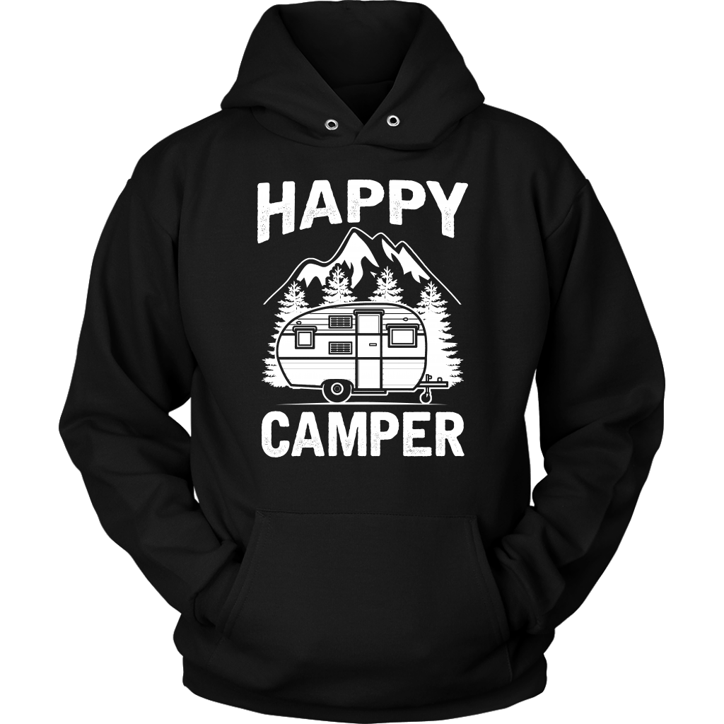 "Happy Camper" Trailer - Shirts and Hoodies