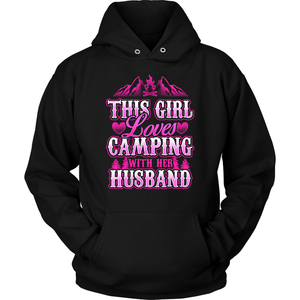 "This Girl Loves Camping With Her Husband" - Shirts and Hoodies