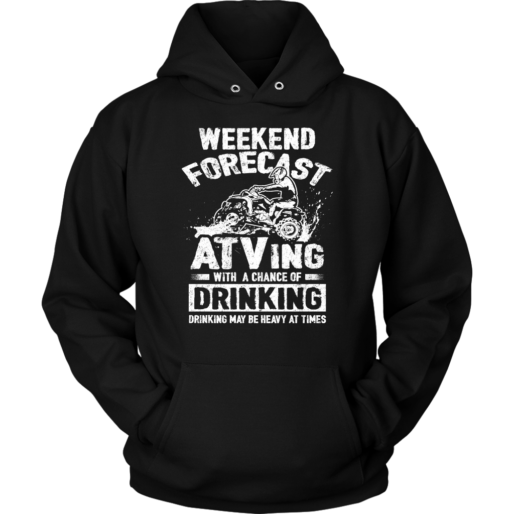 Fishing with a Chance of Drinking - Mens - Hoodie - Black - XL