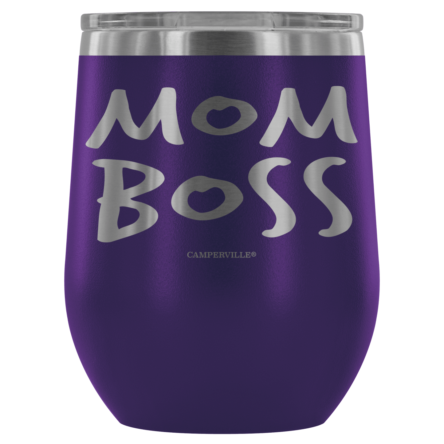 "Mom Boss" Stemless Wine Cup