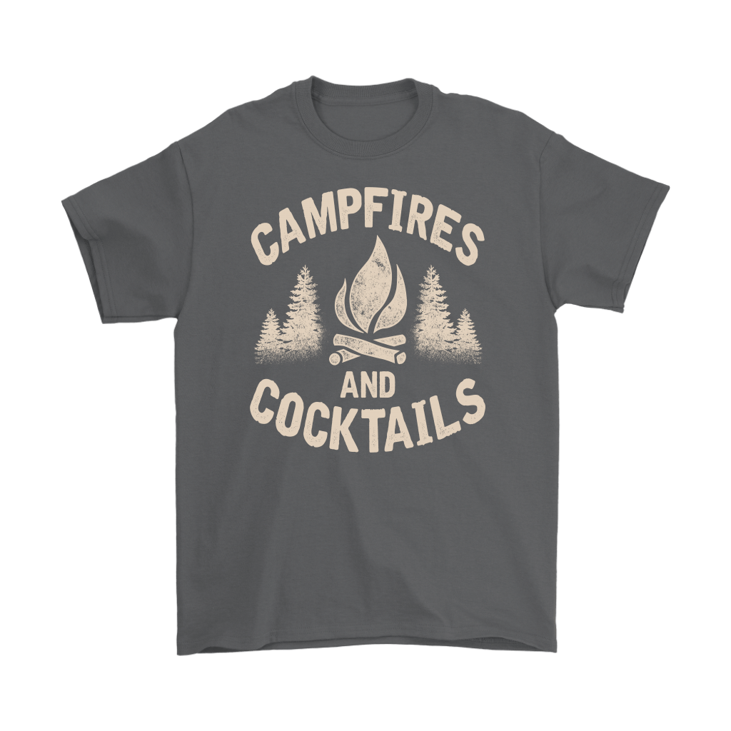 "Campfires And Cocktails" - Shirts and Hoodies