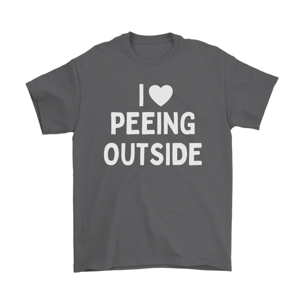 Funny "I Love Peeing Outside" Camping Shirts and Hoodies (No Campfire)