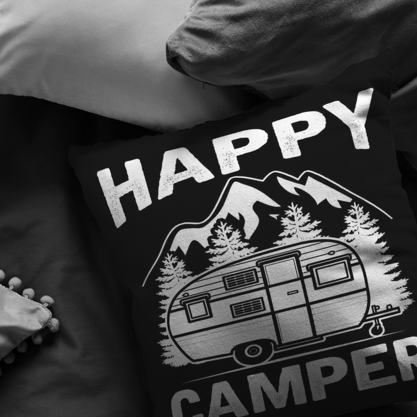"Happy Camper" Pillow