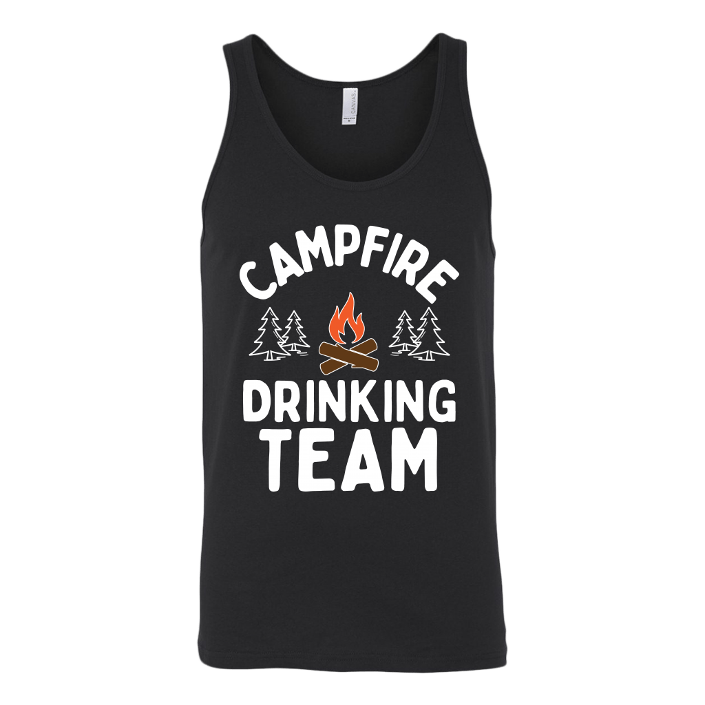Funny "Campfire Drinking Team" - Tank Tops