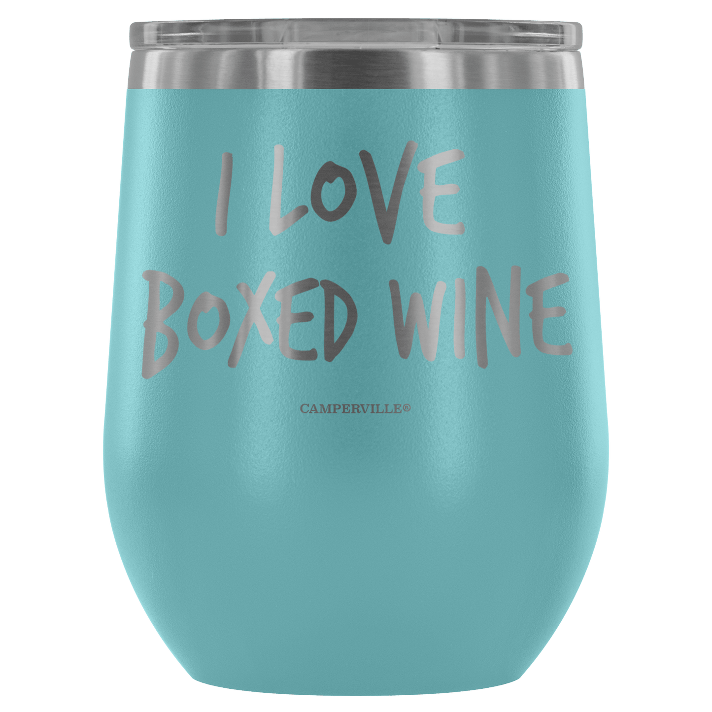 "I Love Boxed Wine" Stemless Wine Cup