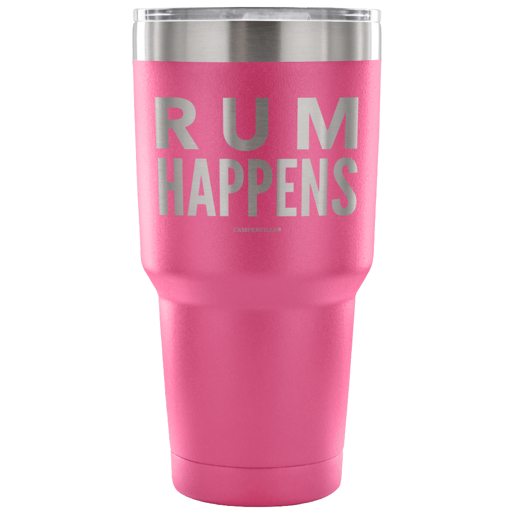 "Rum Happens" - Stainless Steel Tumbler