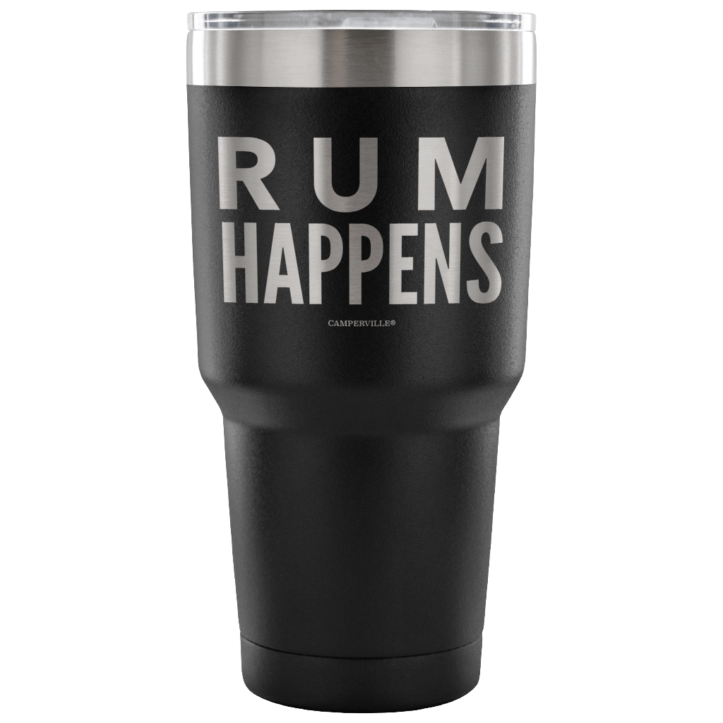 "Rum Happens" - Stainless Steel Tumbler