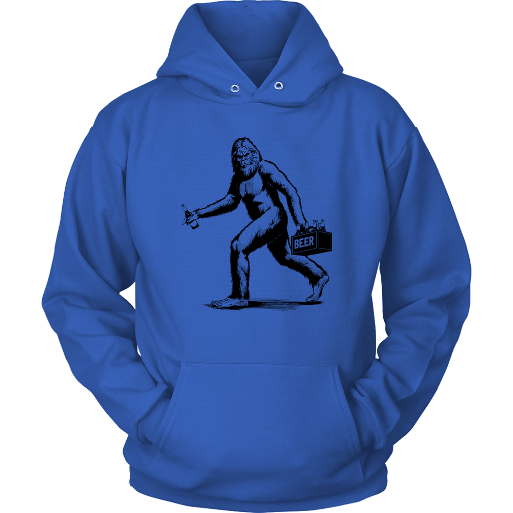 Funny "Sasquatch Stealing Beer" T-Shirts and Hoodies