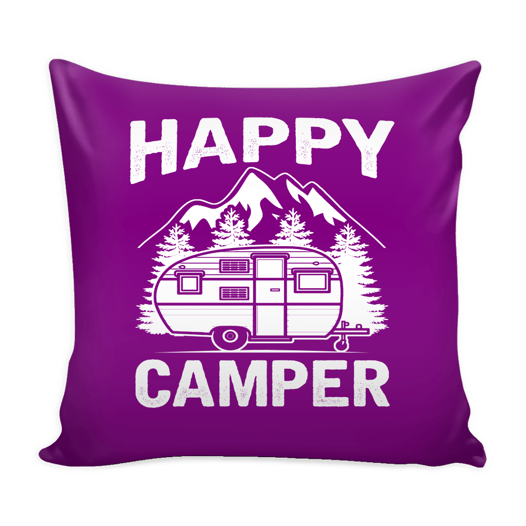 Hand Crafted "Happy Camper" - Pillow Covers