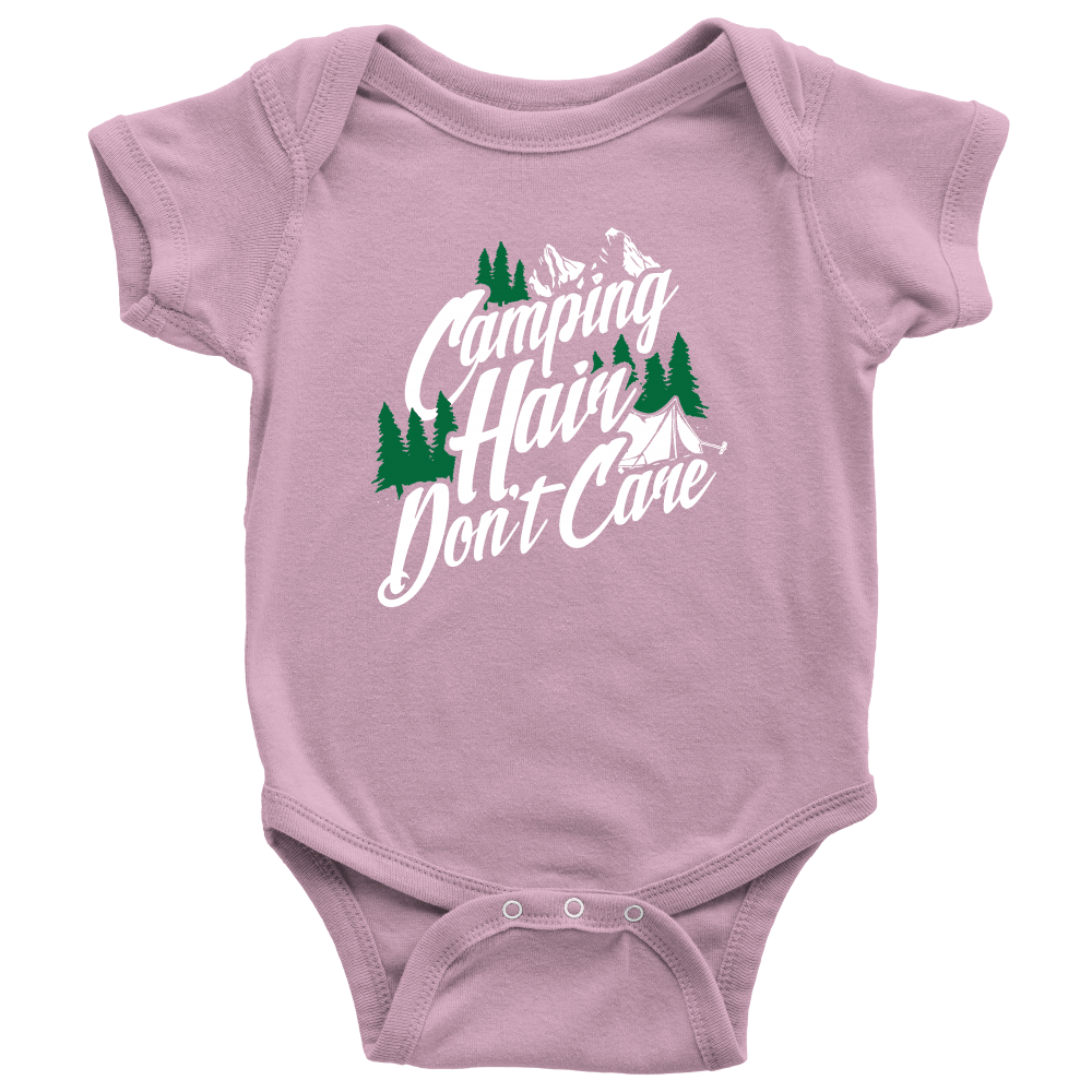 "Camping Hair Don't Care" Onesie