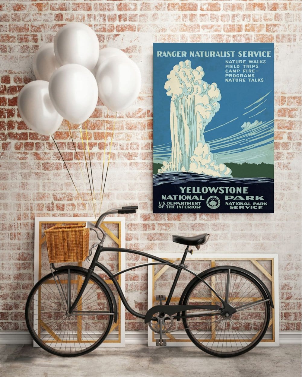 Vintage Yellowstone National Park Canvas