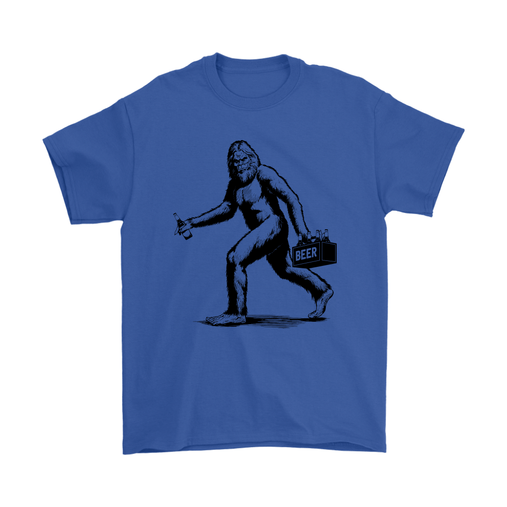Funny "Sasquatch Stealing Beer" T-Shirts and Hoodies