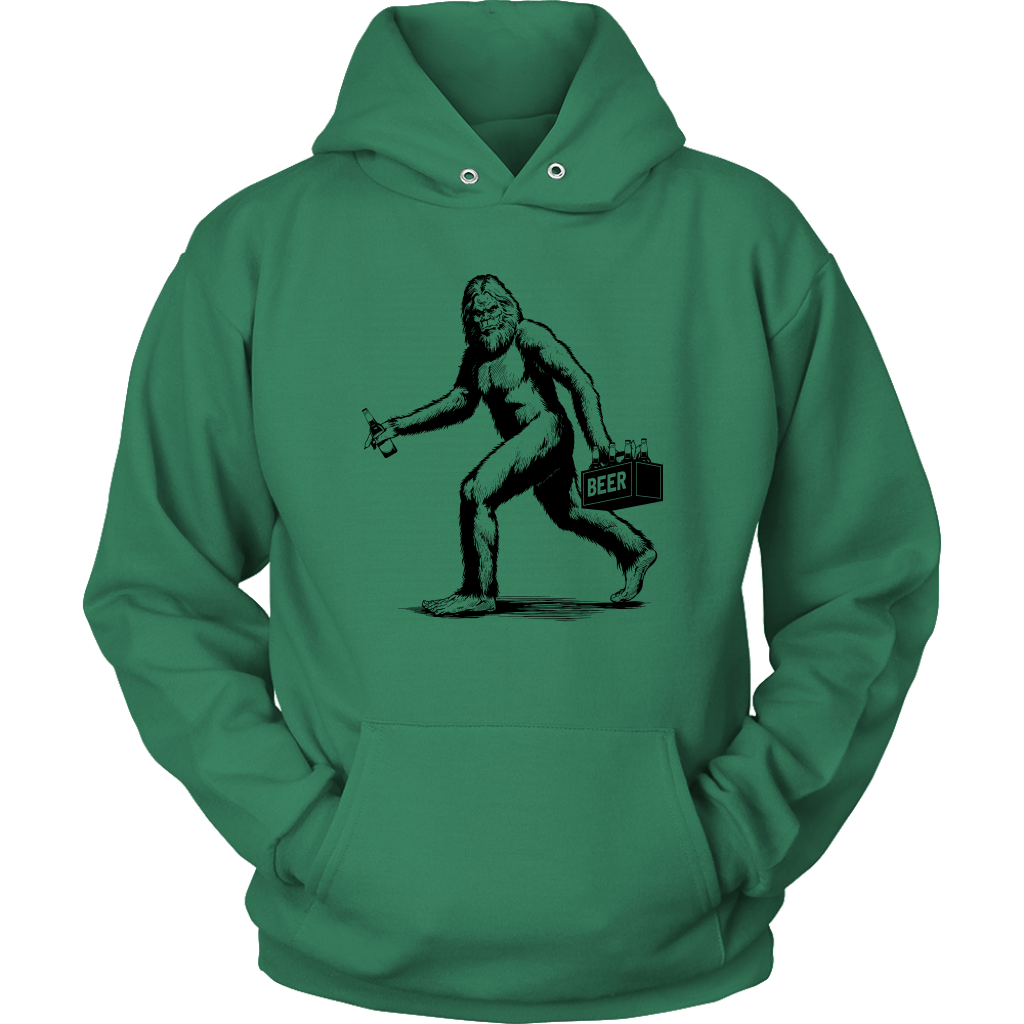 Funny "Sasquatch Stealing Beer" T-Shirts and Hoodies