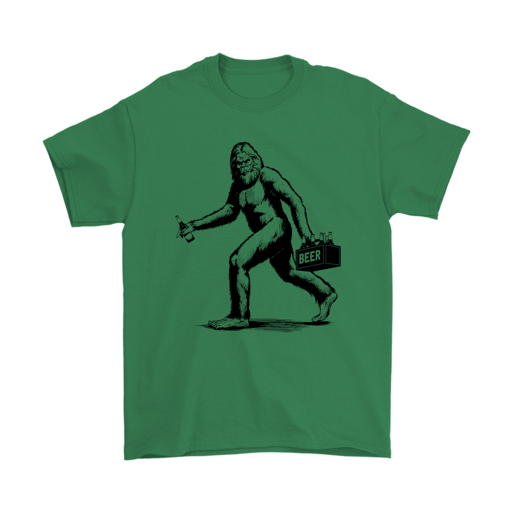 Funny "Sasquatch Stealing Beer" T-Shirts and Hoodies