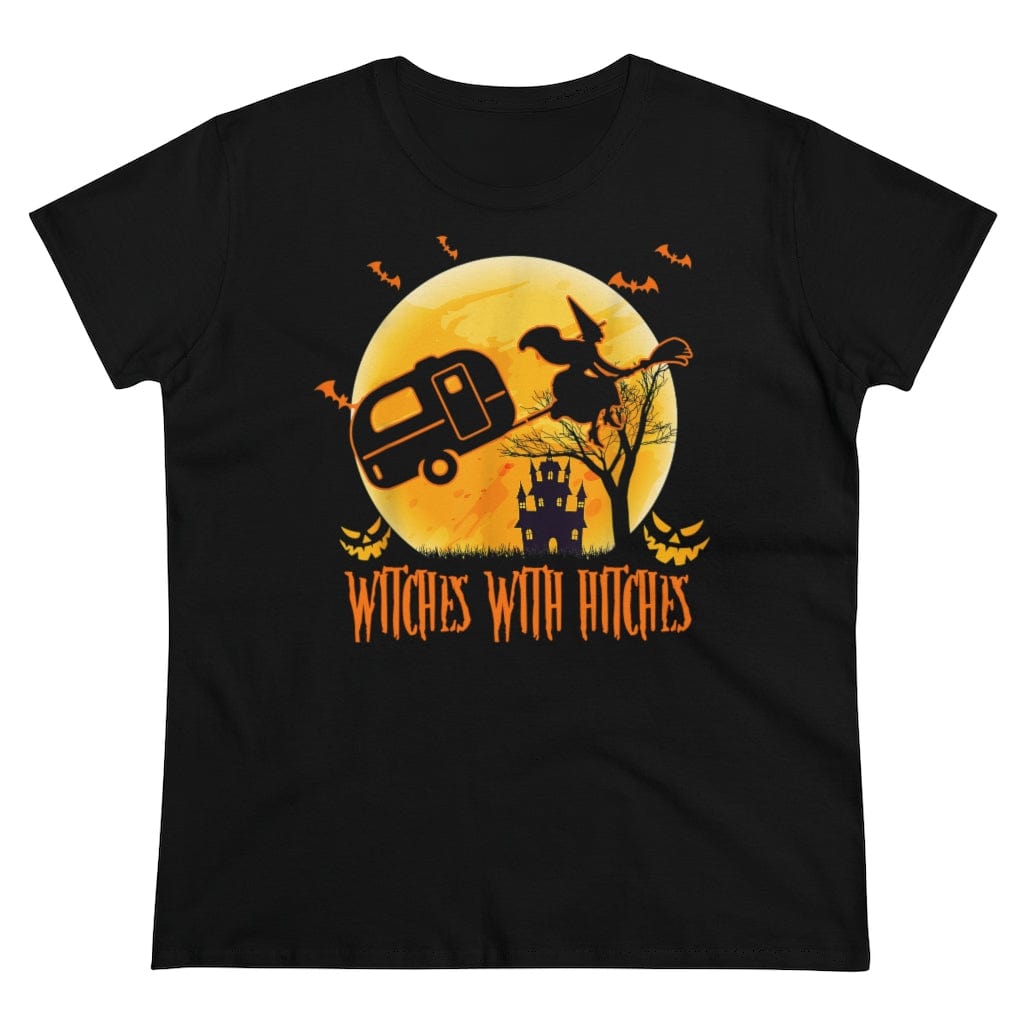 Funny "Witches With Hitches" Camping Halloween Shirts and Hoodies
