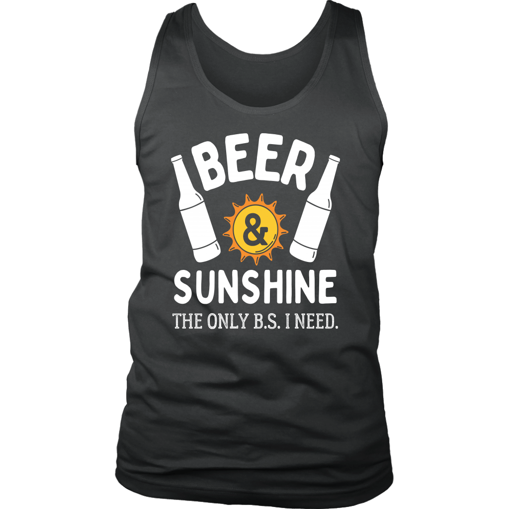 "Beer and Sunshine - The Only B.S. I Need" Shirts and Hoodies