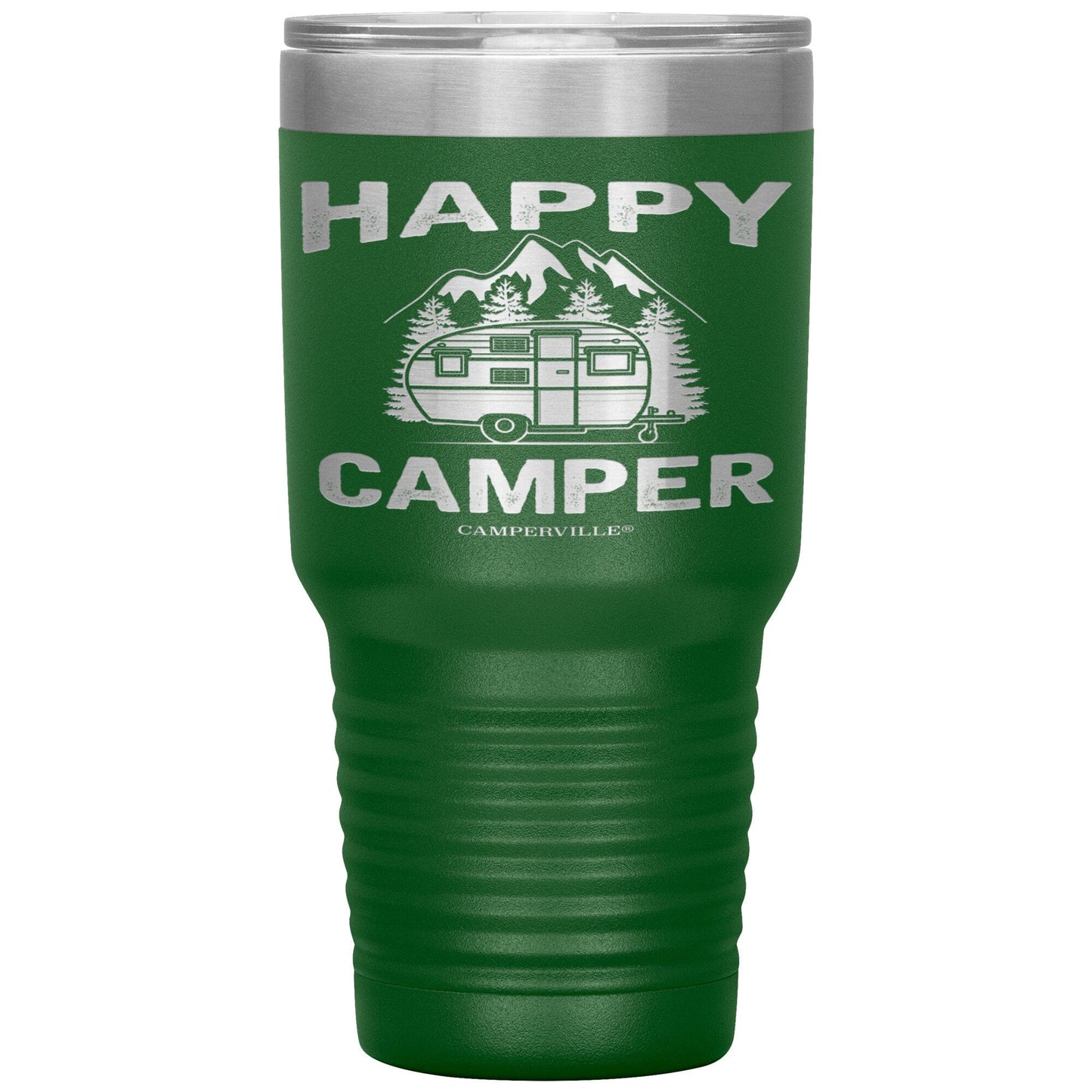 "Happy Camper" Stainless Steel Tumbler