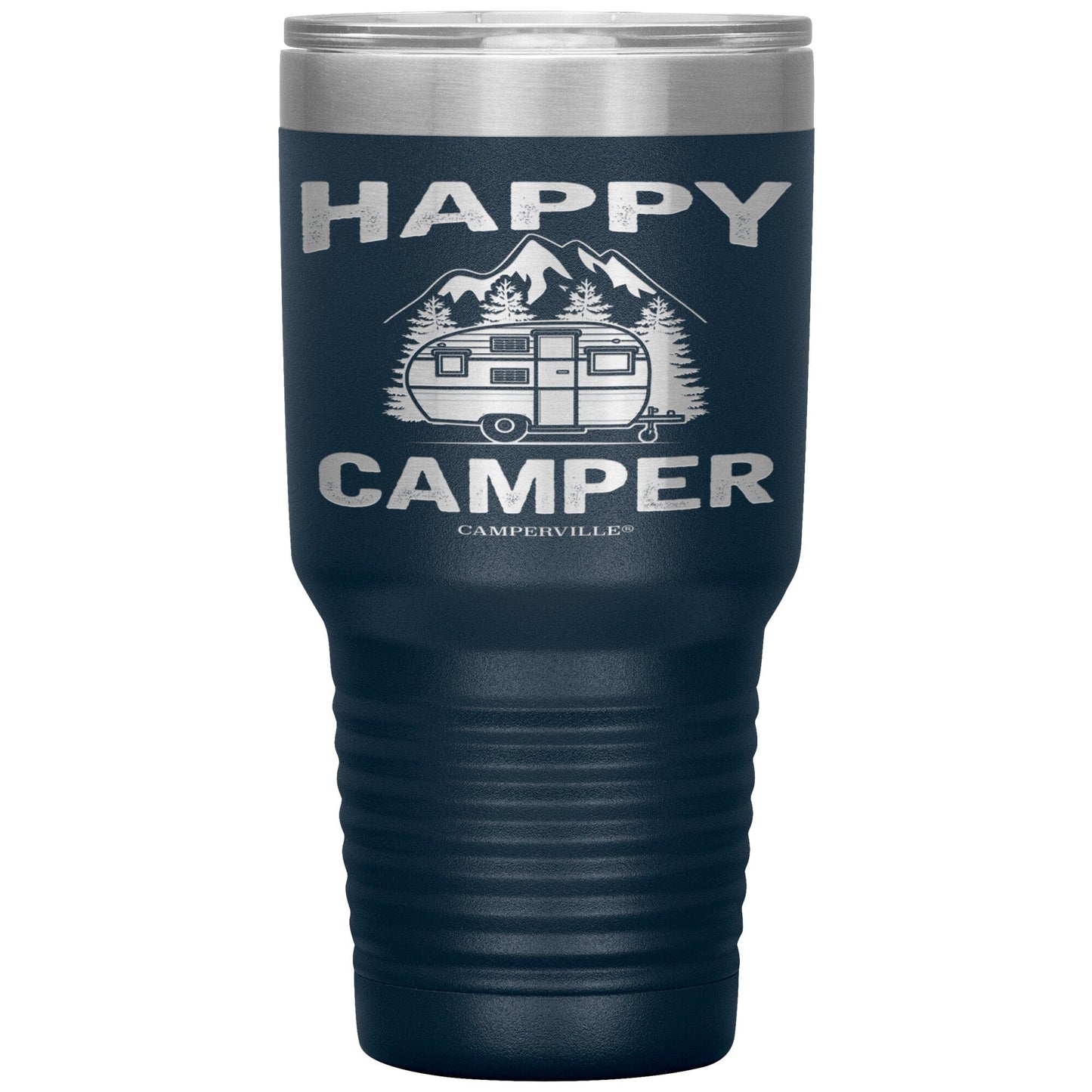 "Happy Camper" Stainless Steel Tumbler