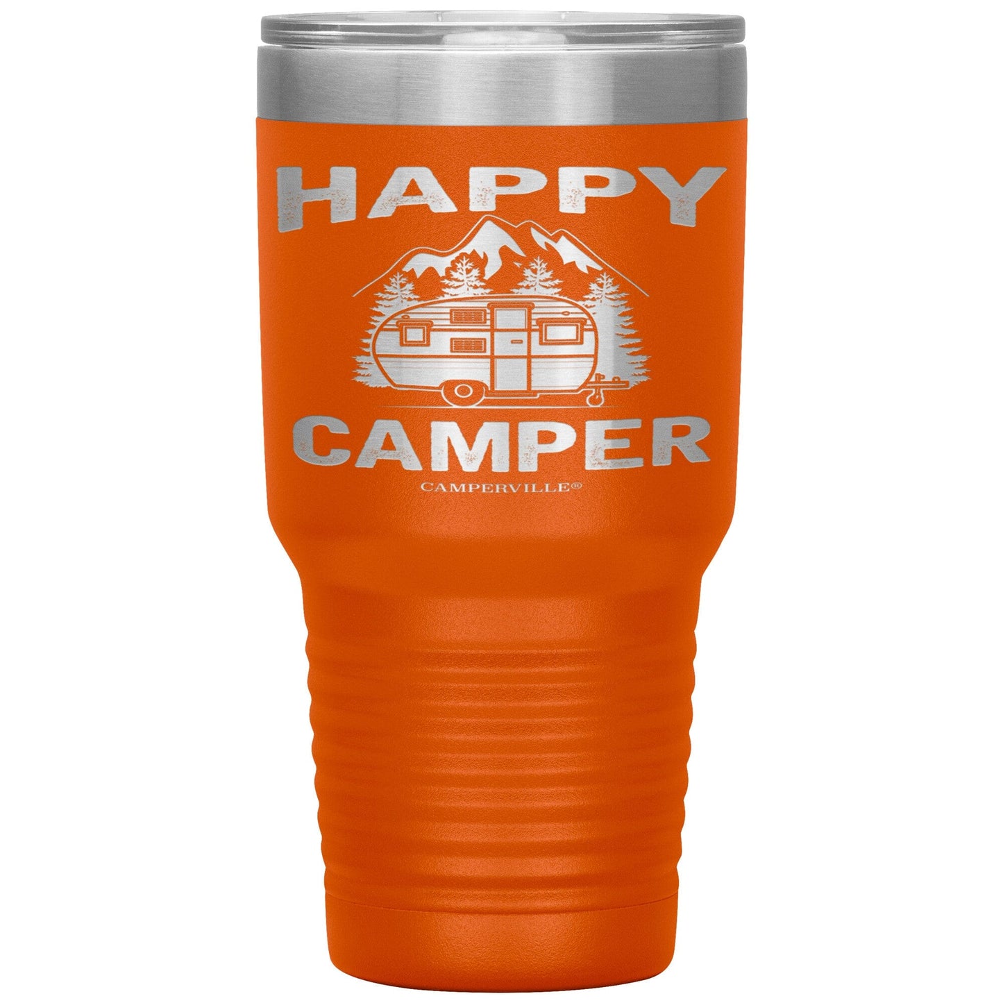 "Happy Camper" Stainless Steel Tumbler