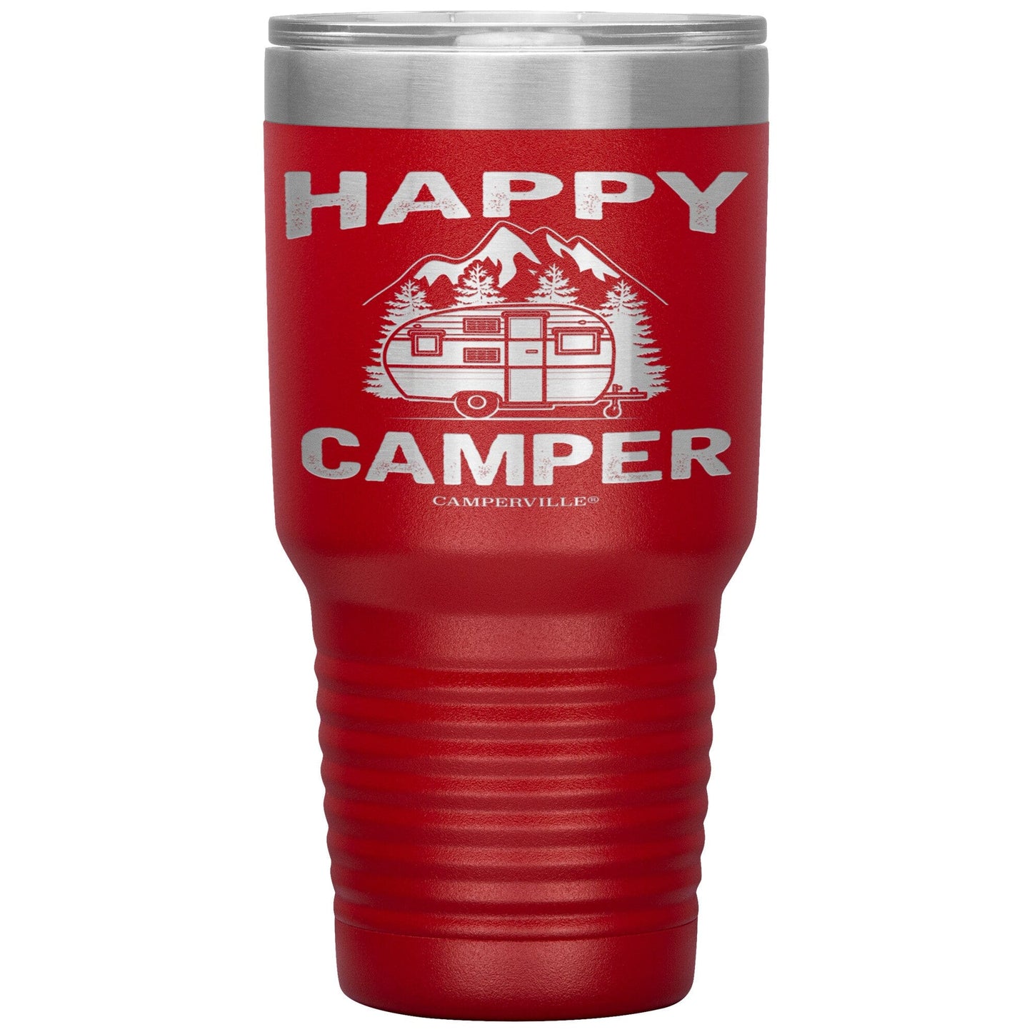 "Happy Camper" Stainless Steel Tumbler