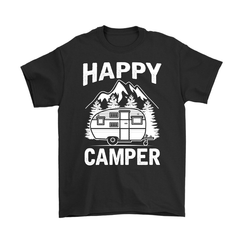"Happy Camper" Trailer - Shirts and Hoodies