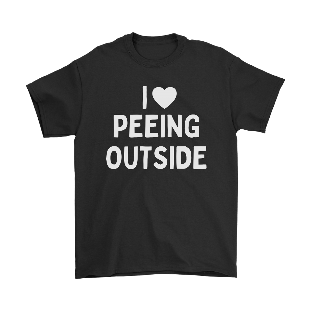 Funny "I Love Peeing Outside" Camping Shirts and Hoodies (No Campfire)