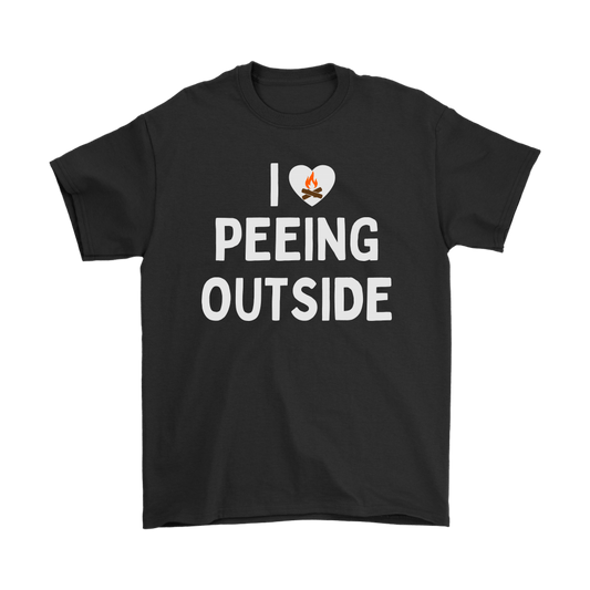 "I Love Peeing Outside" Funny Camping Shirts and Hoodies