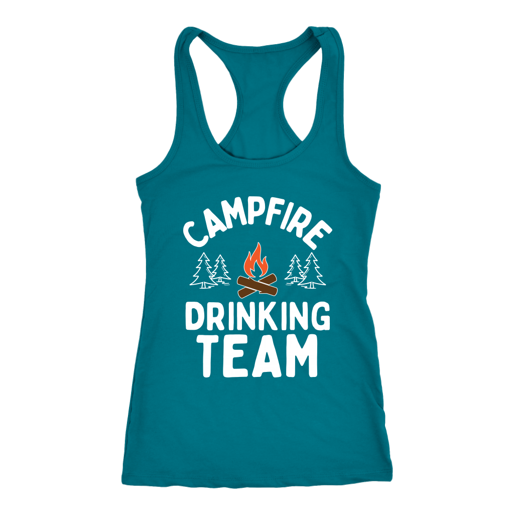 Funny "Campfire Drinking Team" - Tank Tops