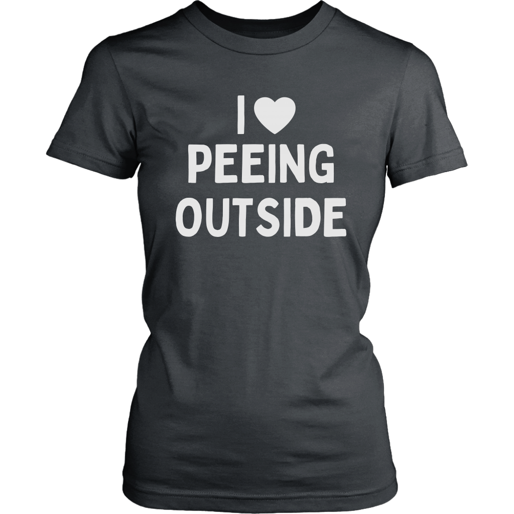 Funny "I Love Peeing Outside" Camping Shirts and Hoodies (No Campfire)