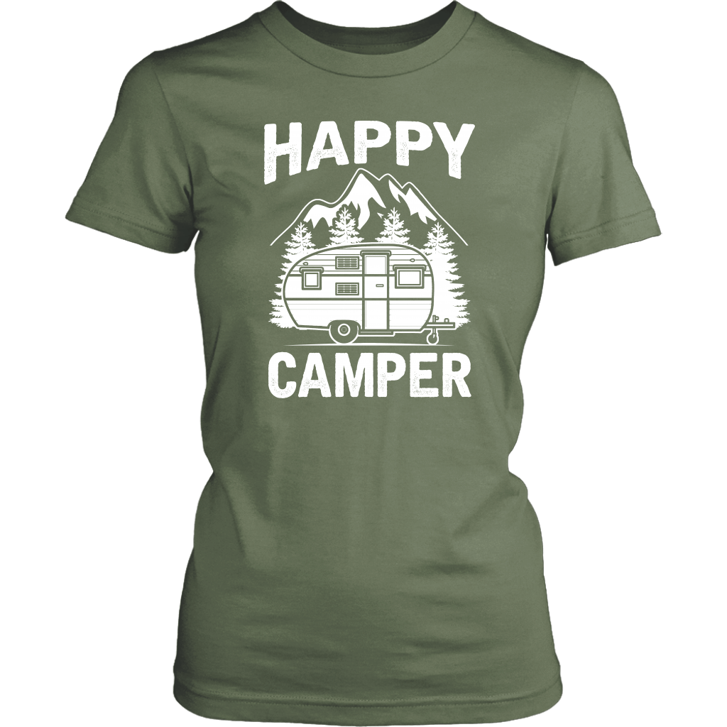 "Happy Camper" Trailer - Shirts and Hoodies