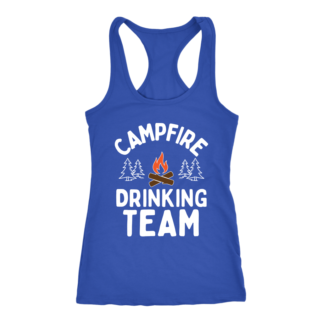 Funny "Campfire Drinking Team" - Tank Tops