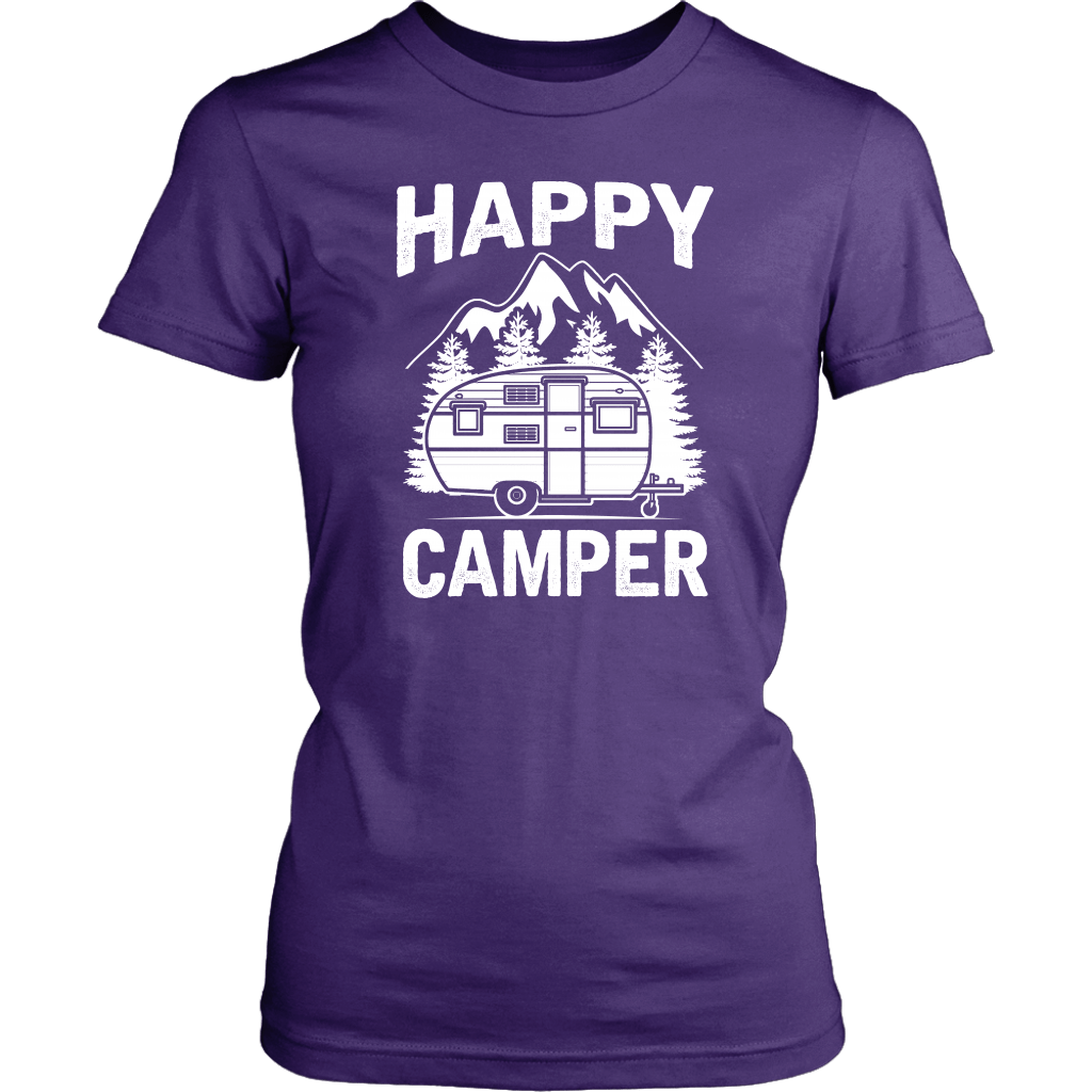 "Happy Camper" Trailer - Shirts and Hoodies