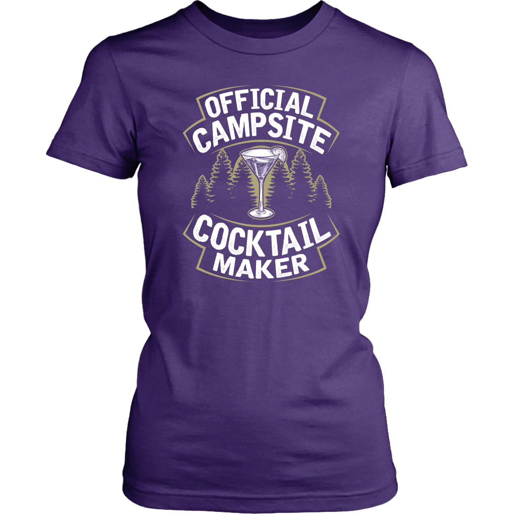 "Official Campsite Cocktail Maker" Shirts and Hoodies
