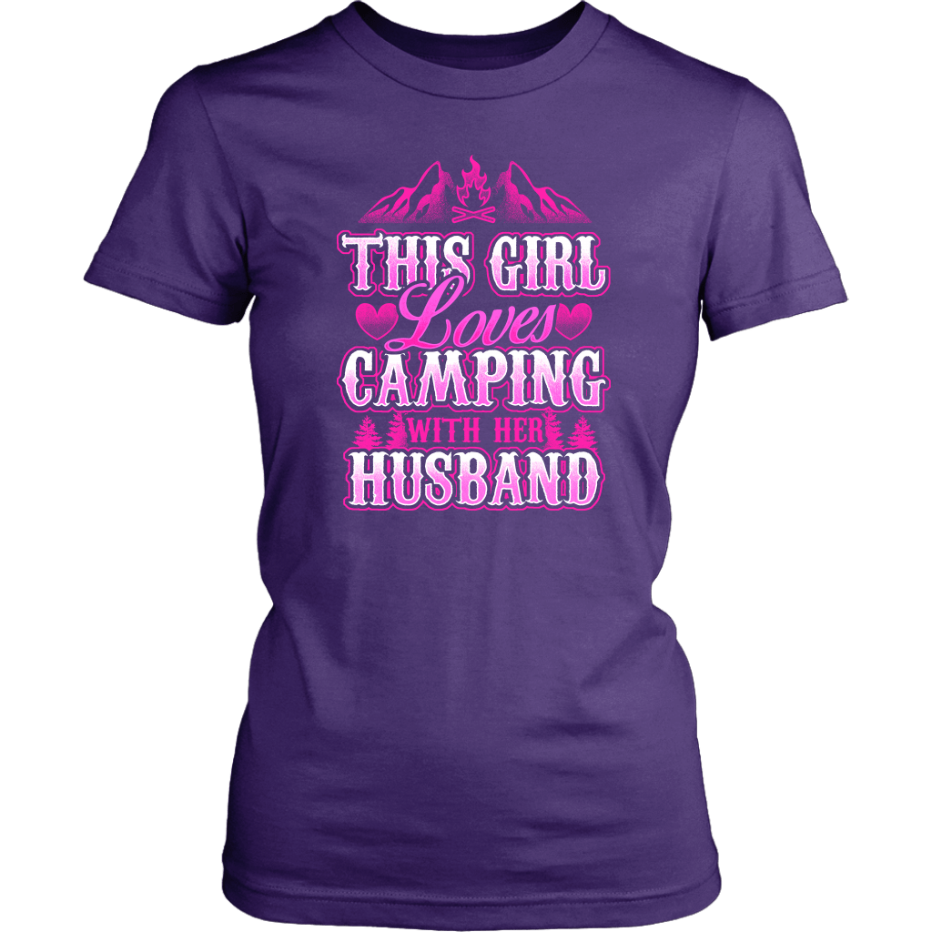 "This Girl Loves Camping With Her Husband" - Shirts and Hoodies