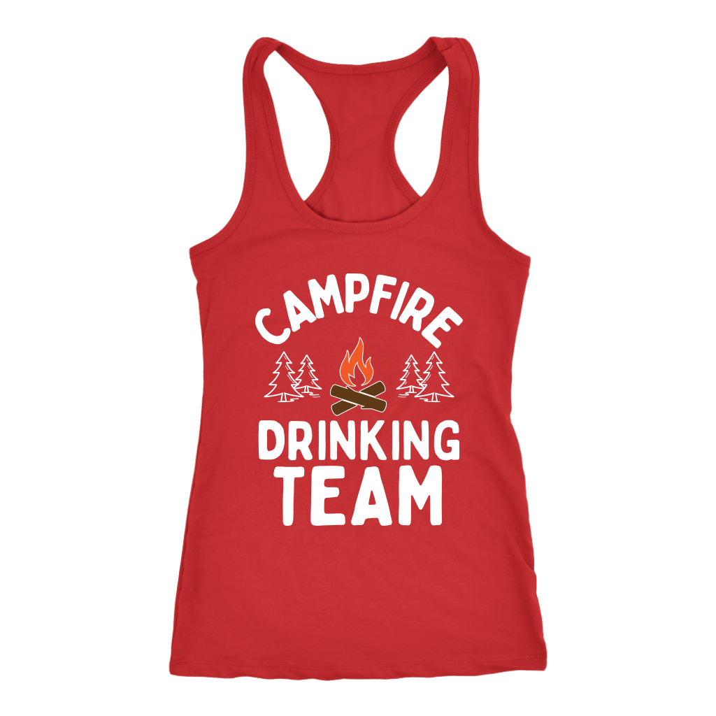 Funny "Campfire Drinking Team" - Tank Tops