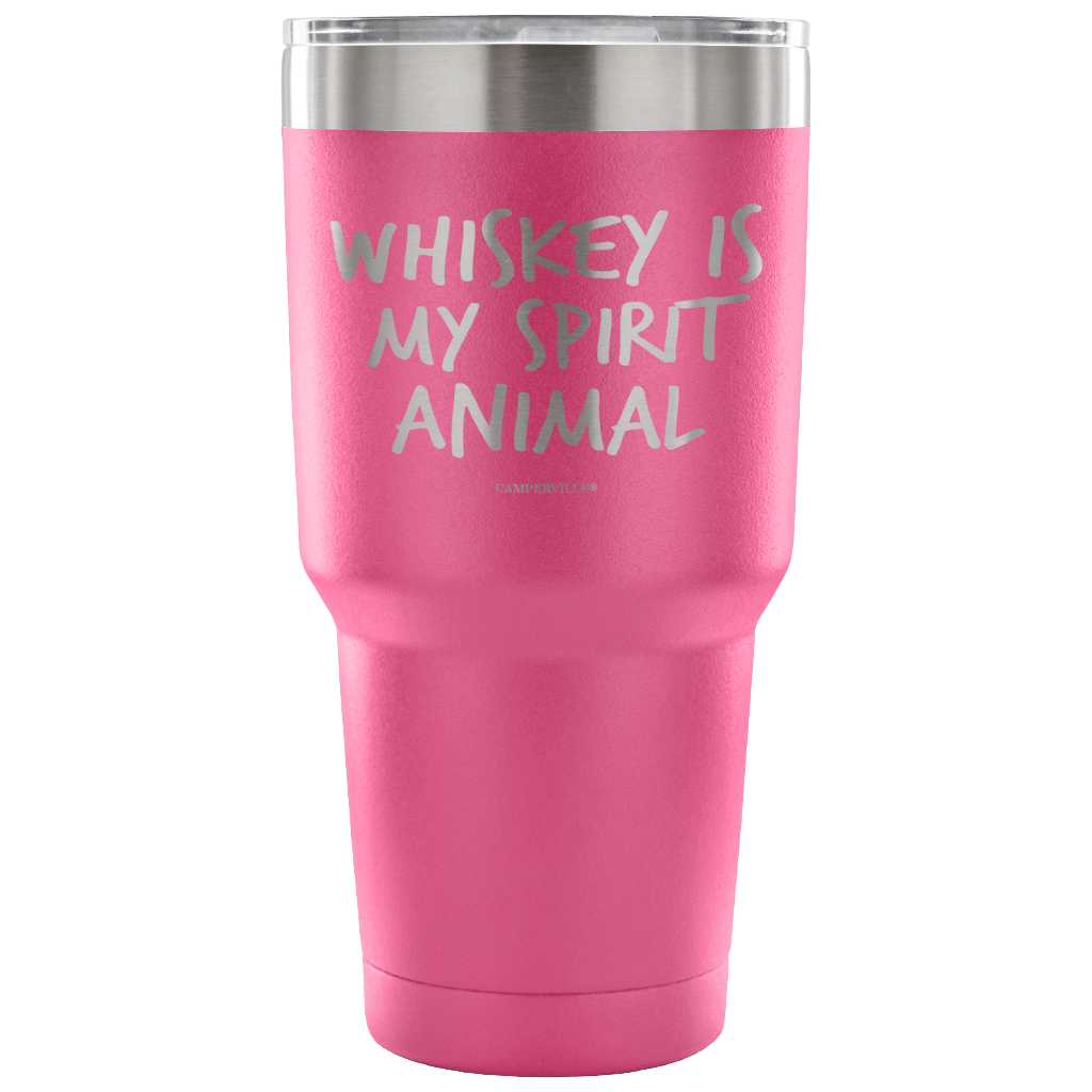 "Whiskey Is My Spirit Animal" Stainless Steel Tumbler