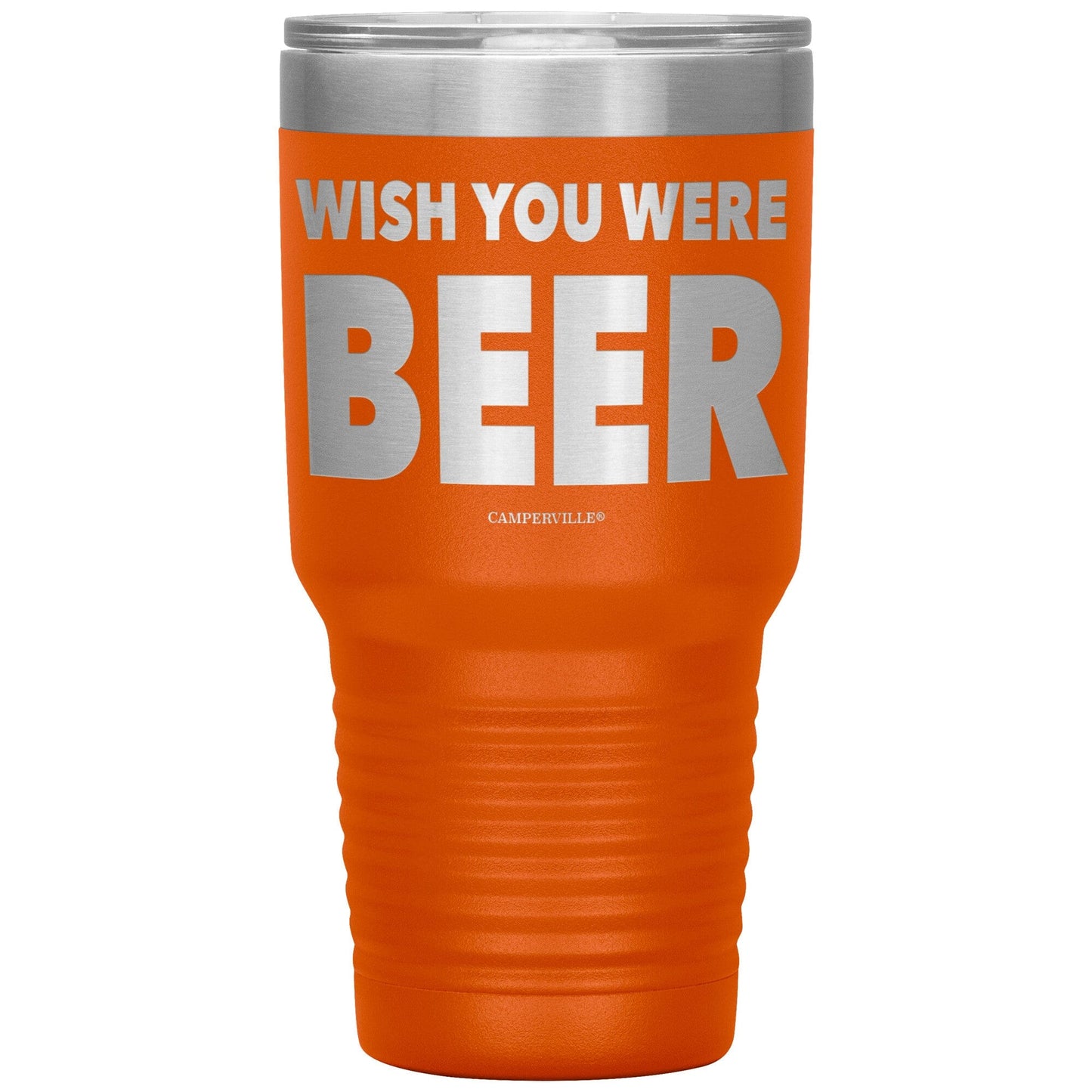 "Wish You Were Beer" - Stainless Steel Tumbler