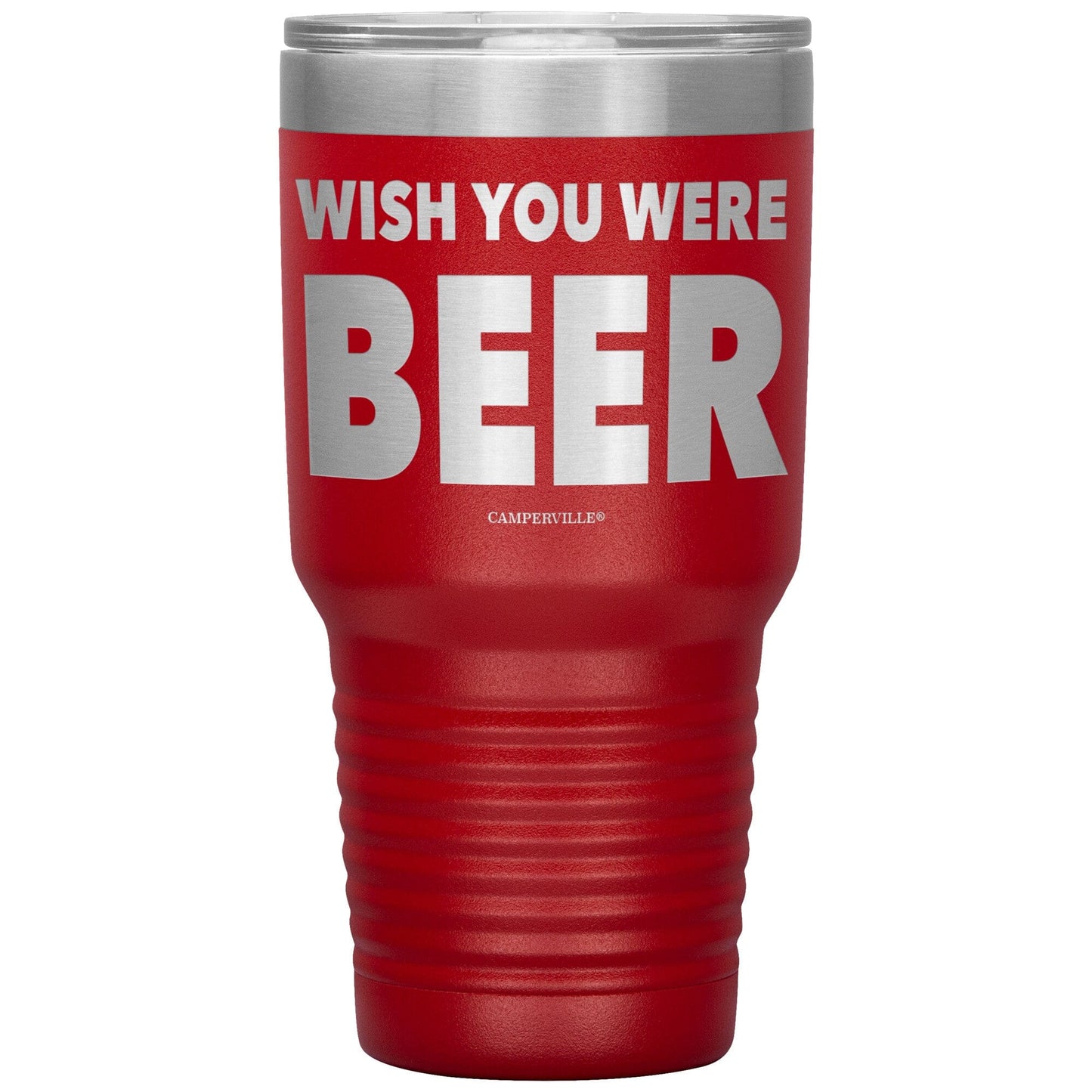"Wish You Were Beer" - Stainless Steel Tumbler