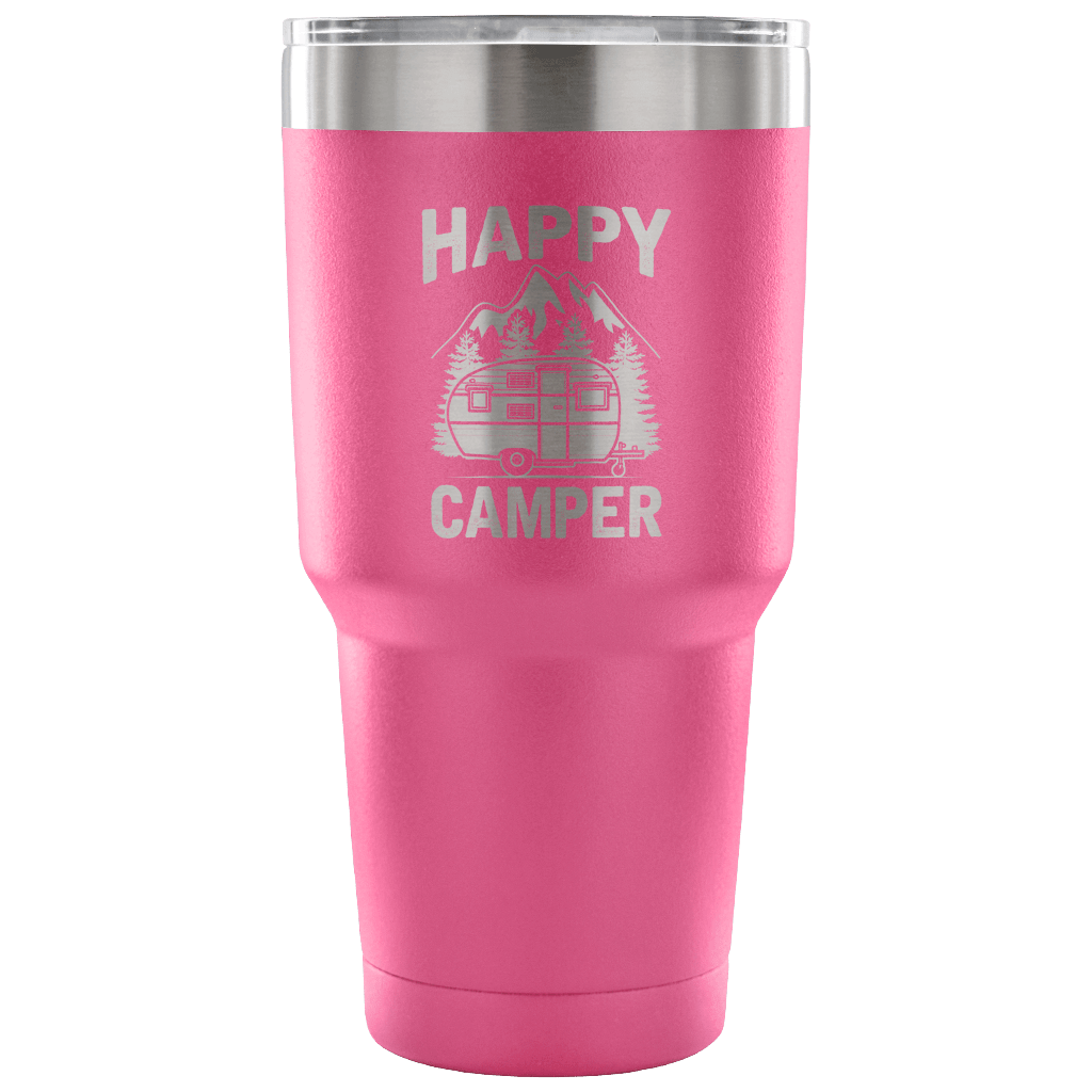 "Happy Camper" Stainless Steel Tumbler