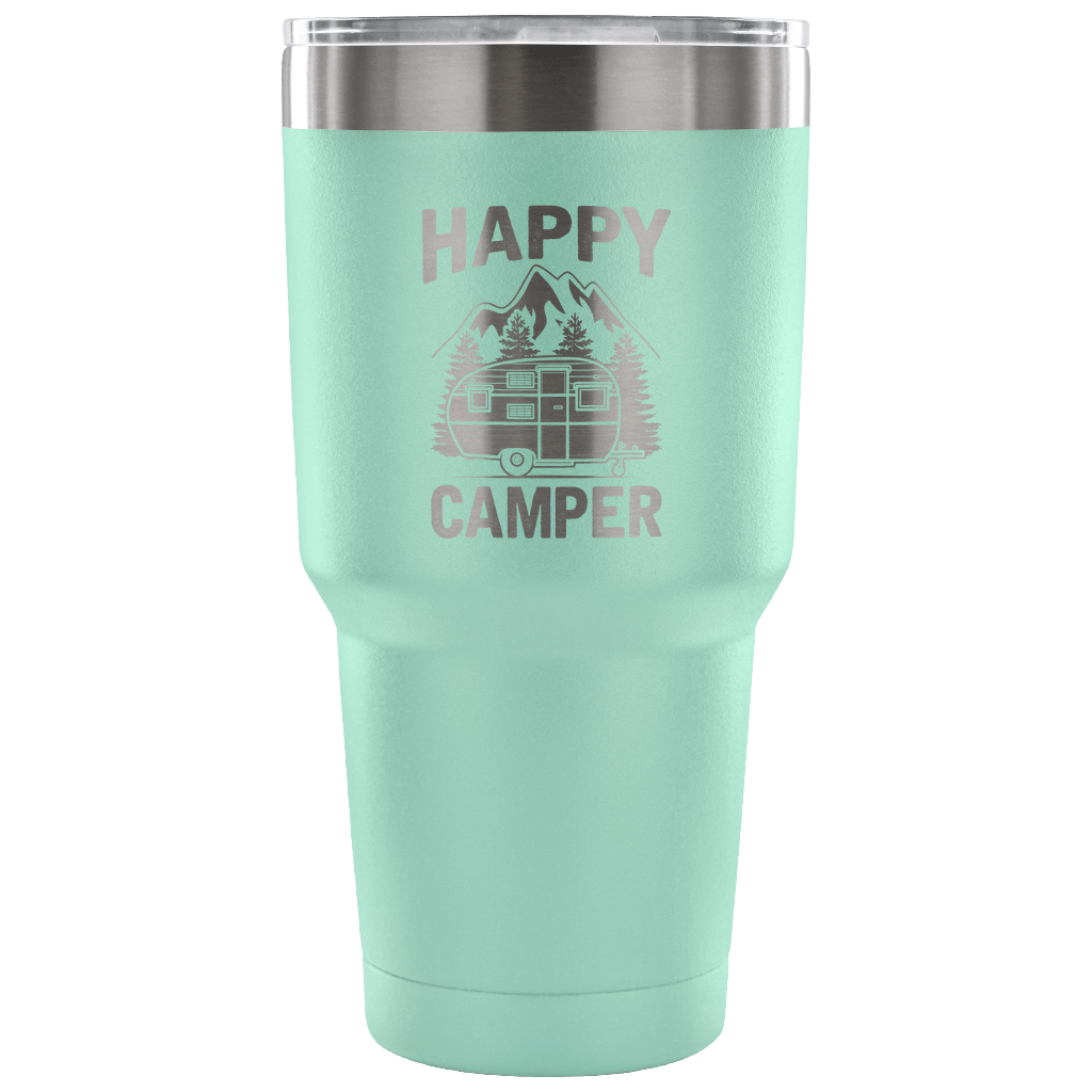 "Happy Camper" Stainless Steel Tumbler