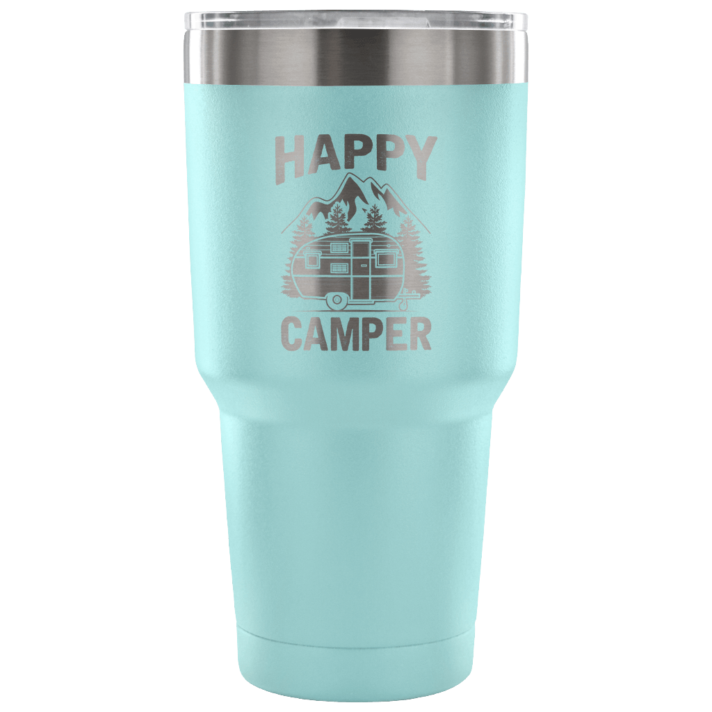 "Happy Camper" Stainless Steel Tumbler