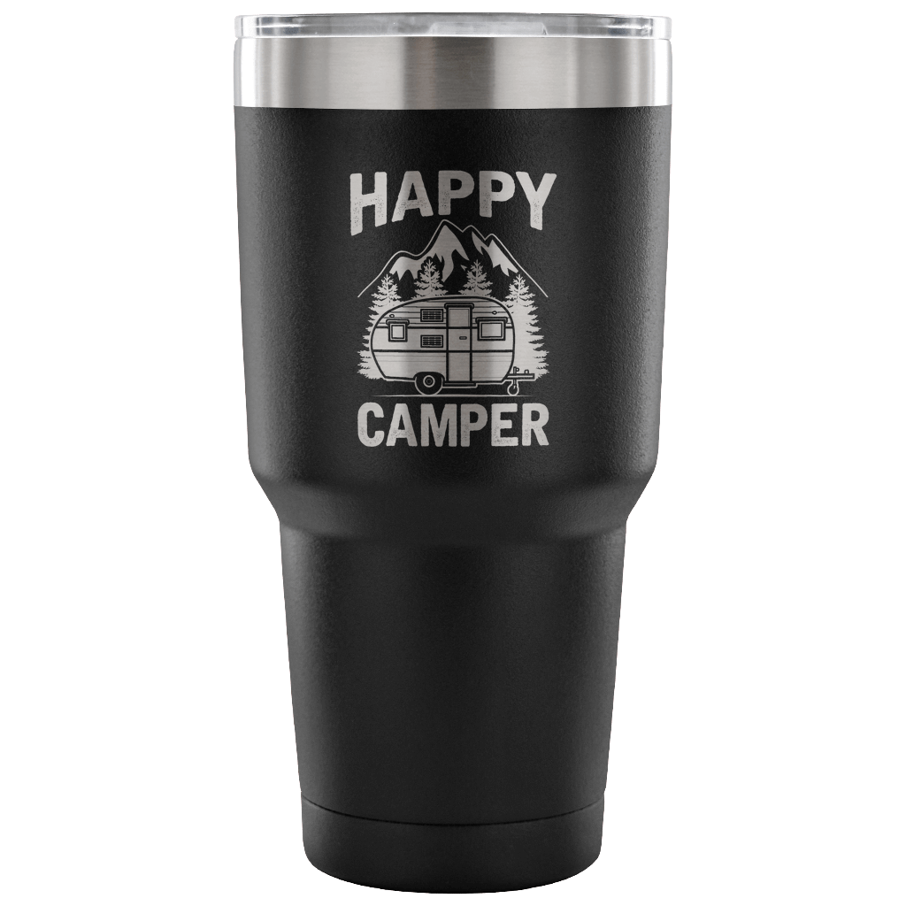 "Happy Camper" Stainless Steel Tumbler