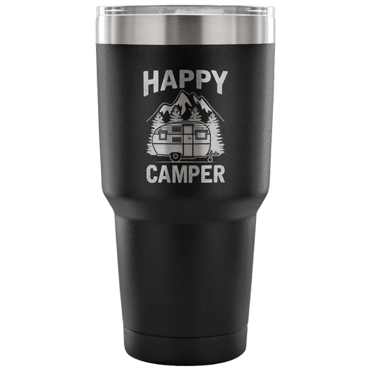 "Happy Camper" Stainless Steel Tumbler